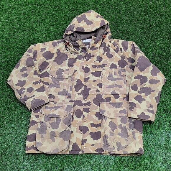 Vintage 90s Cabelas Hunting Jacket Large 26x30 Lined Hunting - Picture 1 of 16